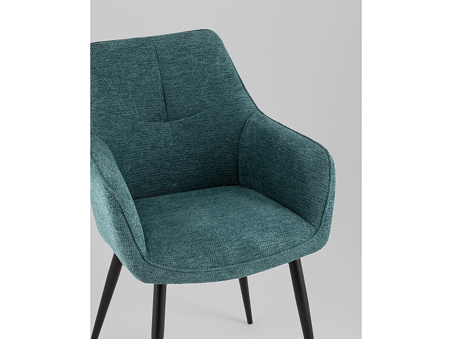 Стул обеденный Lynet рогожка голубой