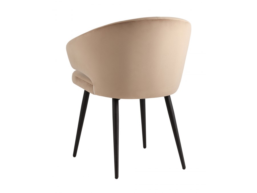 Стул с подлокотниками Codo велюр капучино