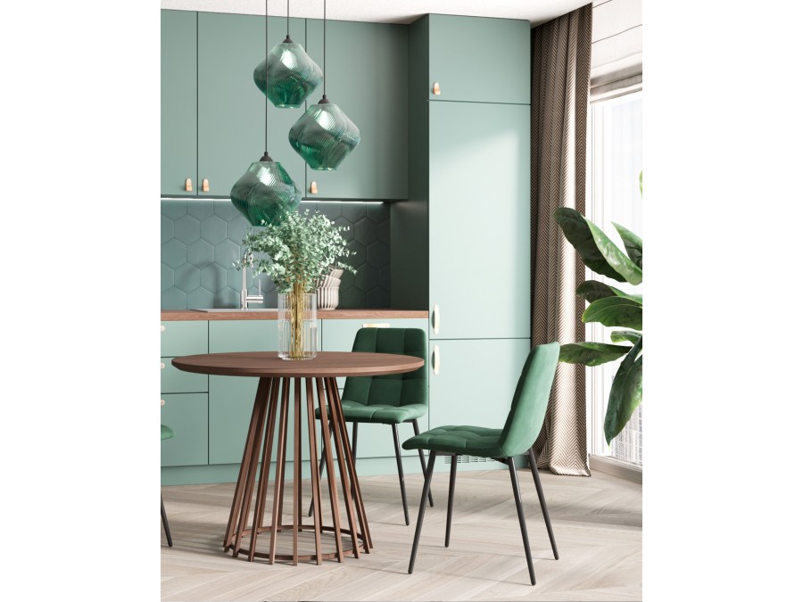 Стул Одди NEW велюр зелёный