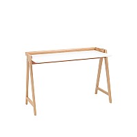 Стол письменный Pyramid 118*53 белый/светлое дерево