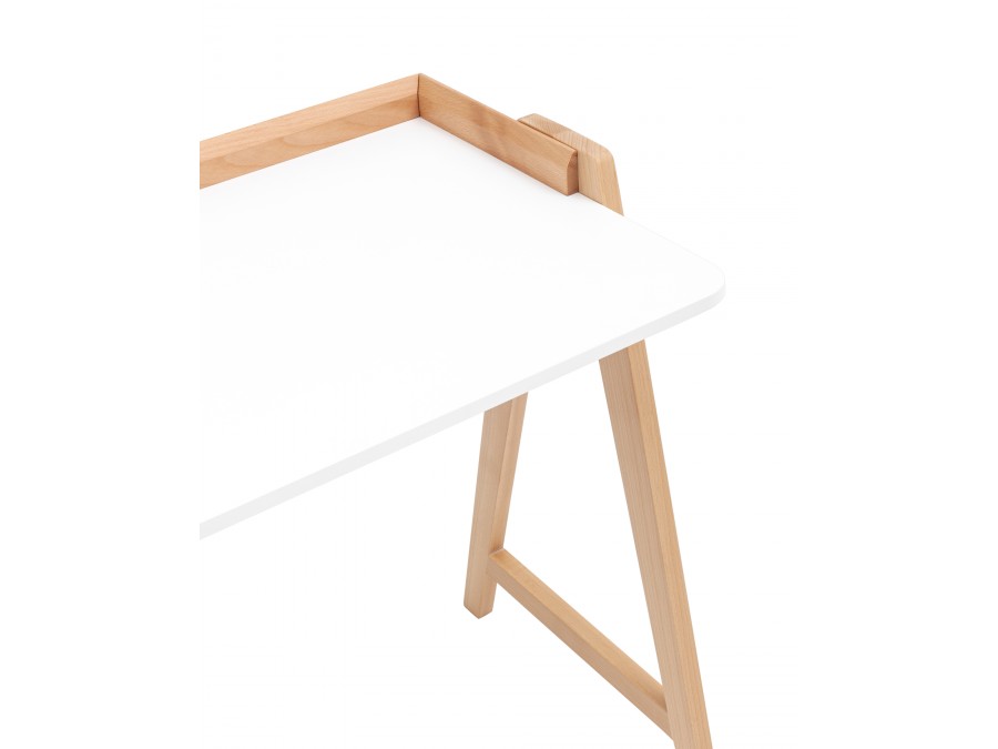 Стол письменный Pyramid 118*53 белый/светлое дерево
