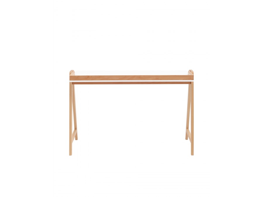 Стол письменный Pyramid 118*53 белый/светлое дерево