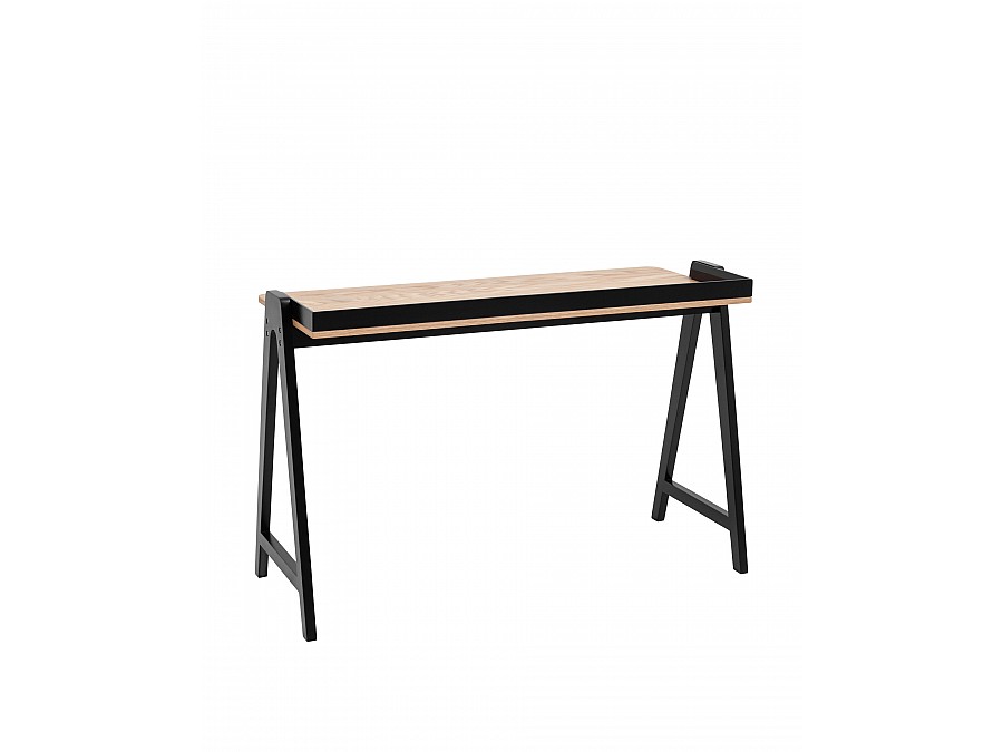Стол письменный Pyramid 118*53 светлое дерево/черный
