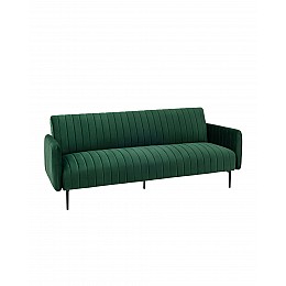 Диван прямой Дрезден велюр зелёный