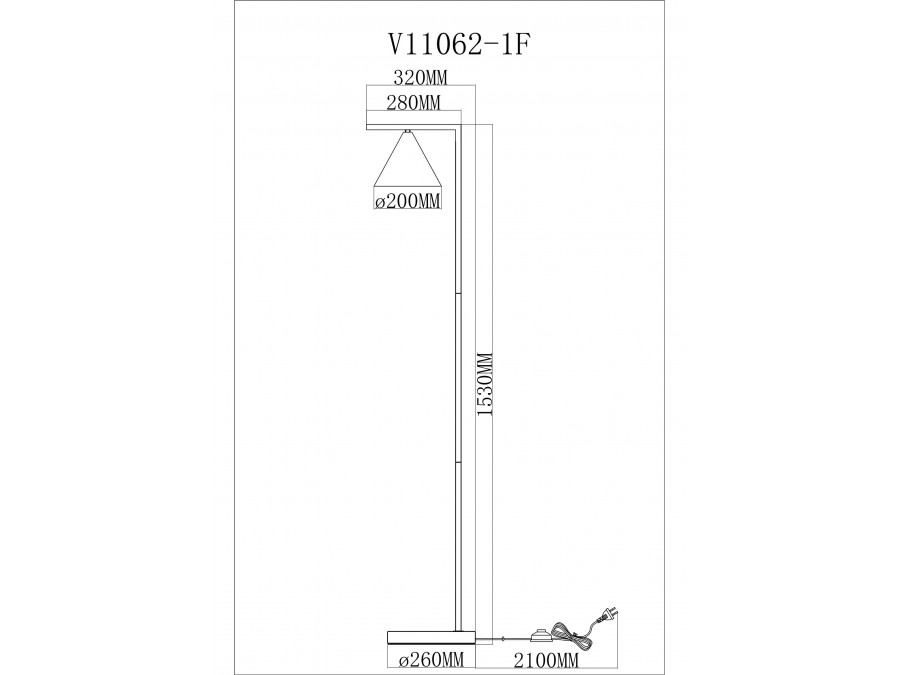 Торшер Moderli V11593-1F Omaha
