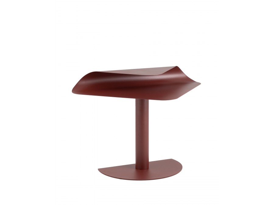 Журнальный столик Cornea металл бордовый