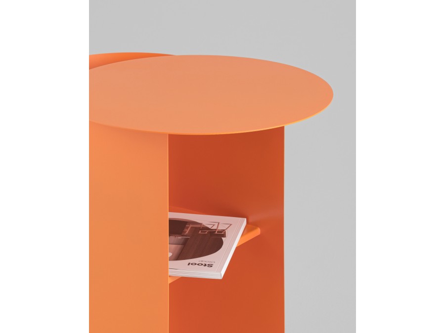 Журнальный столик Floire металл оранжевый