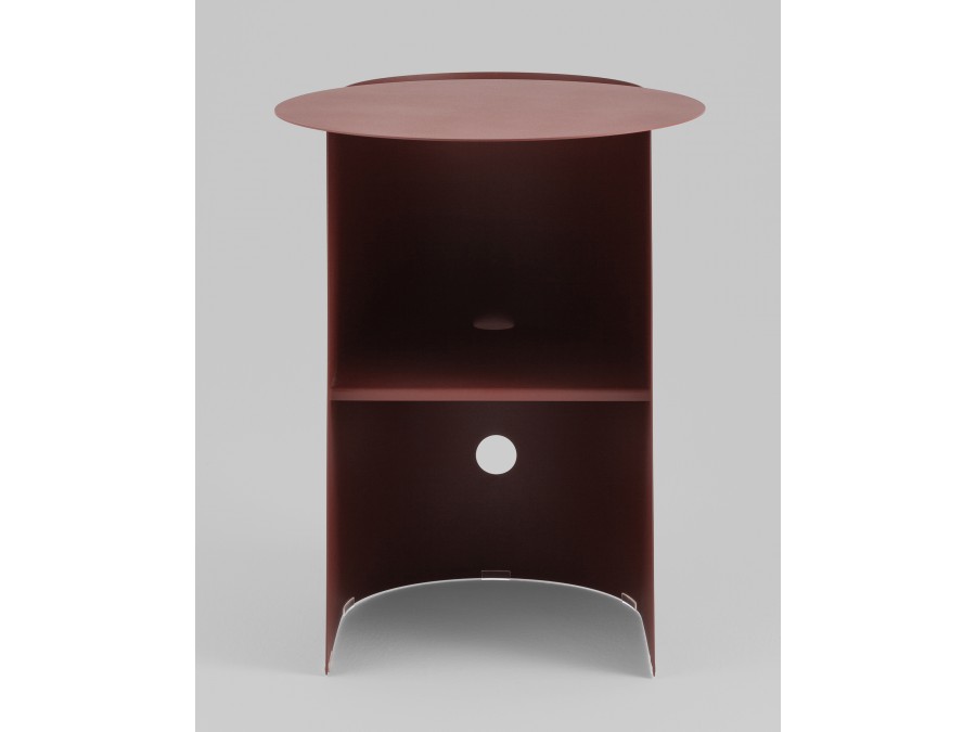 Журнальный столик Floire металл бордовый