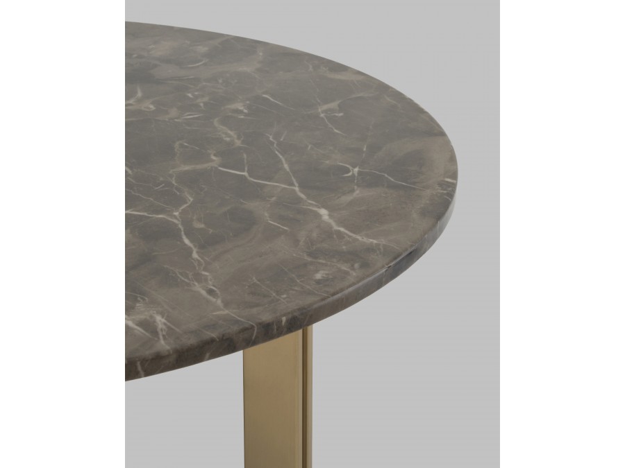 Журнальный столик Кассия 90*90 см темная керамика