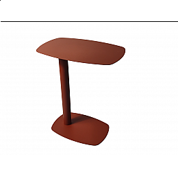 Журнальный столик Eanna S металл красный