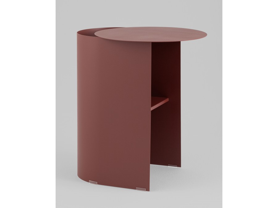 Журнальный столик Floire металл бордовый