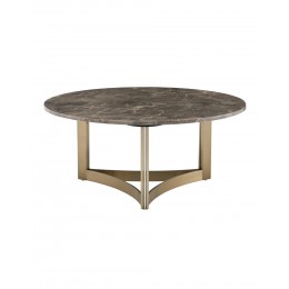 Журнальный столик Кассия 90*90 см темная керамика