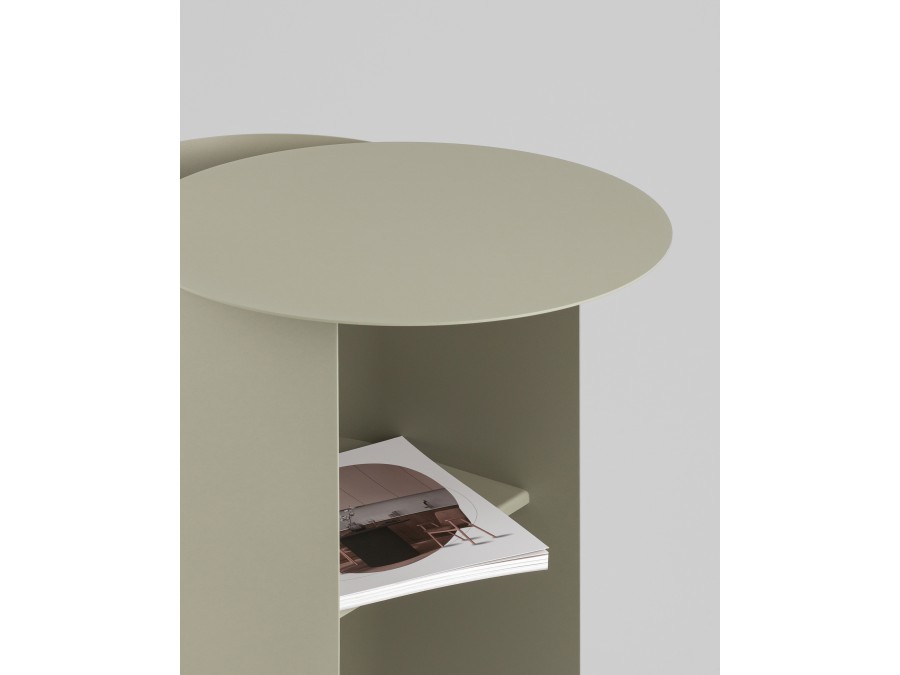 Журнальный столик Floire металл оливковый