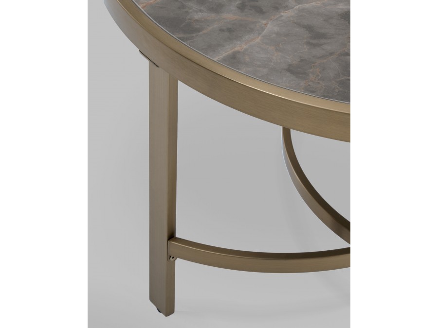 Журнальный столик Адриана 80*80 см серая керамика