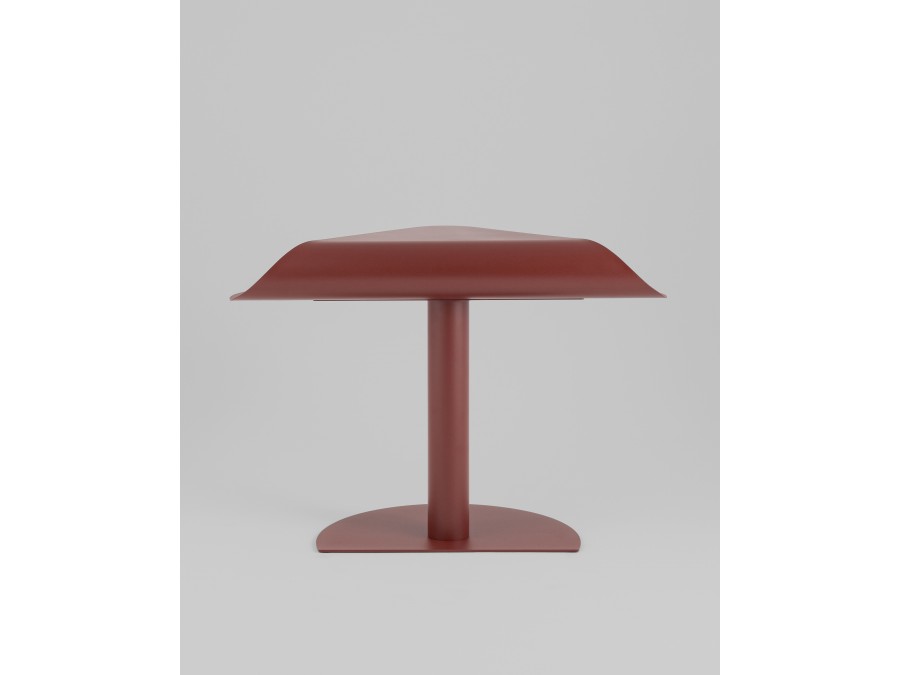 Журнальный столик Cornea металл бордовый