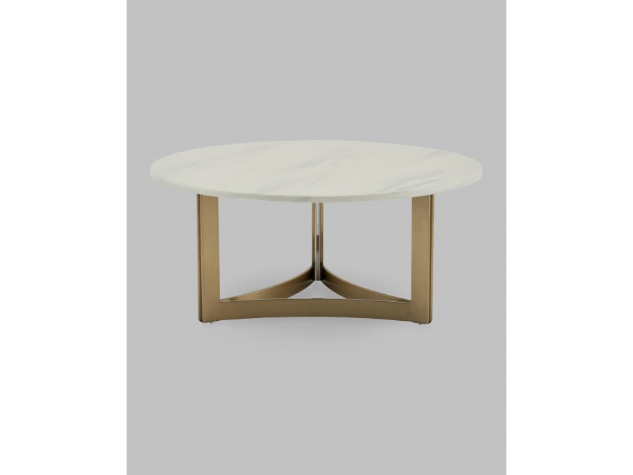 Журнальный столик Кассия 90*90 см светлая керамика