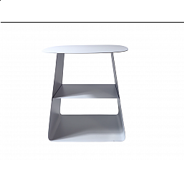 Журнальный столик Leyre металл белый