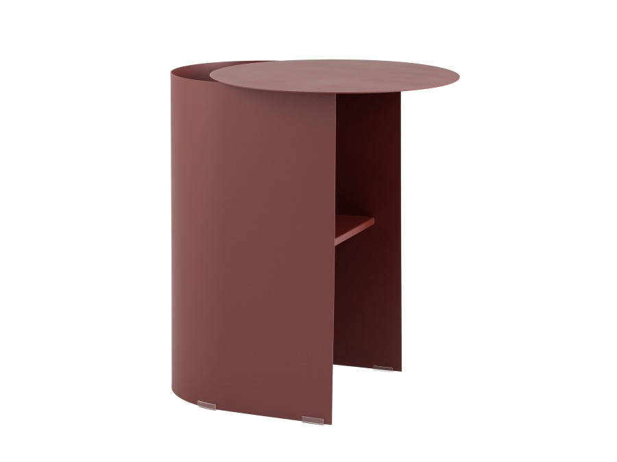 Журнальный столик Floire металл бордовый