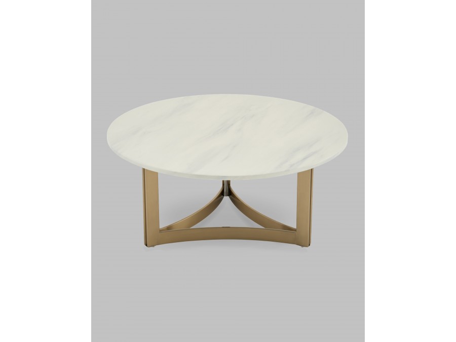 Журнальный столик Кассия 90*90 см светлая керамика