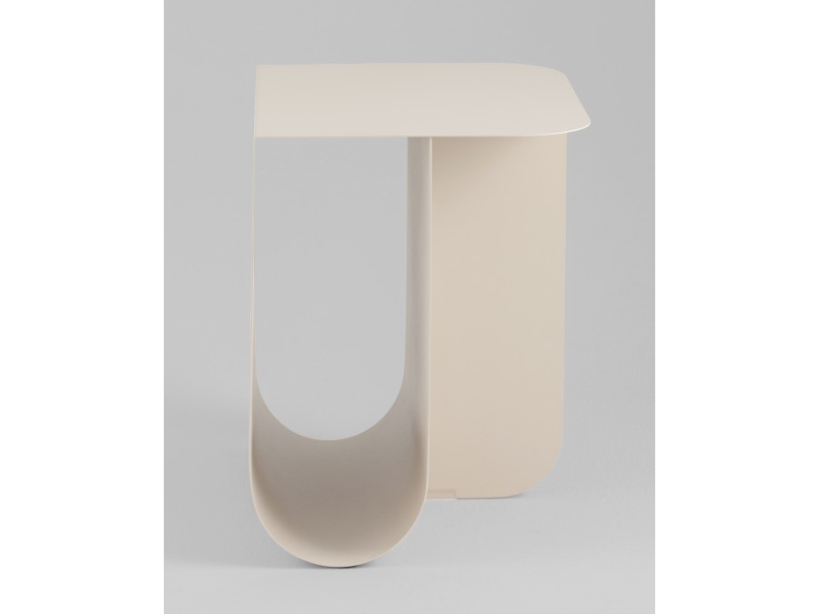 Журнальный столик Laure металл светло-серый