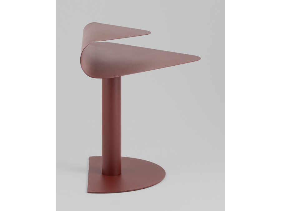 Журнальный столик Cornea металл бордовый