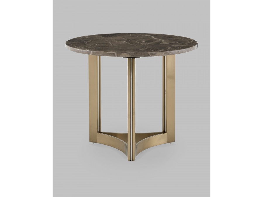 Журнальный столик Кассия 60*60 см темная керамика