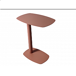 Журнальный столик Eanna S металл коралловый