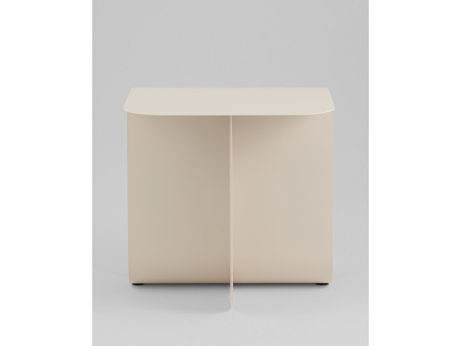 Журнальный столик Laure металл светло-серый