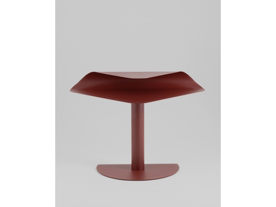 Журнальный столик Cornea металл бордовый