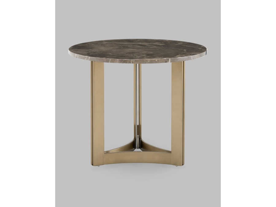 Журнальный столик Кассия 60*60 см темная керамика