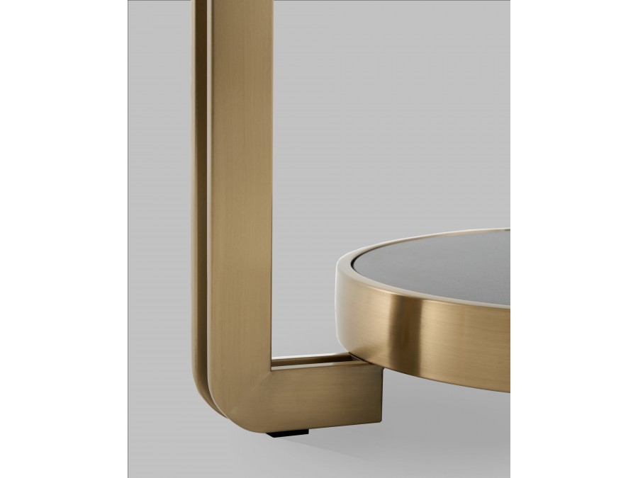 Журнальный столик Калисто 55*55 см светлая и темная керамика