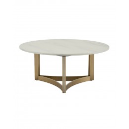 Журнальный столик Кассия 90*90 см светлая керамика