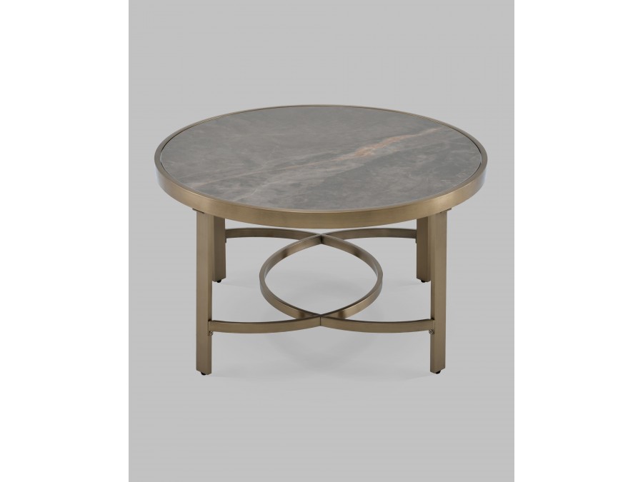 Журнальный столик Адриана 80*80 см серая керамика