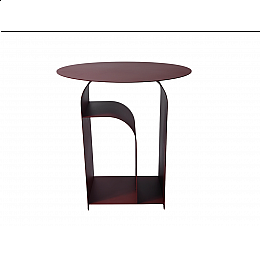 Журнальный столик Arwel металл бордовый