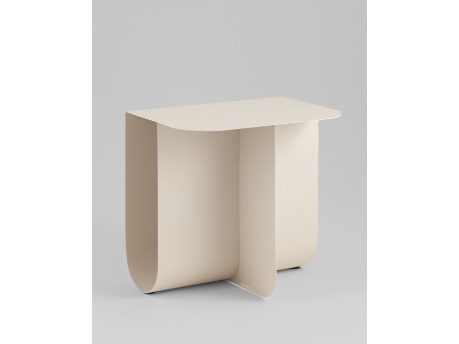 Журнальный столик Laure металл светло-серый