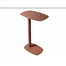 Журнальный столик Eanna L металл коралловый