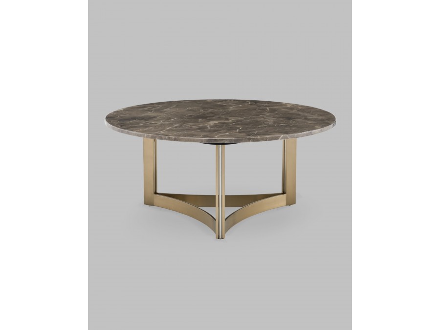 Журнальный столик Кассия 90*90 см темная керамика