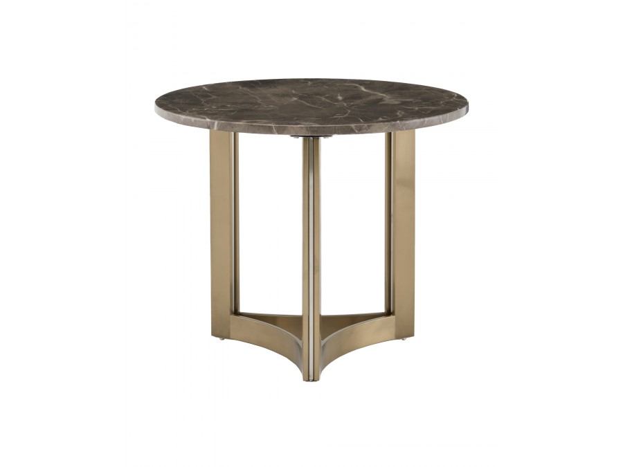 Журнальный столик Кассия 60*60 см темная керамика