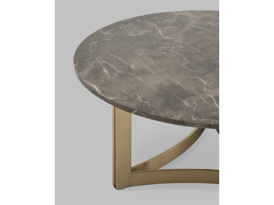 Журнальный столик Кассия 90*90 см темная керамика