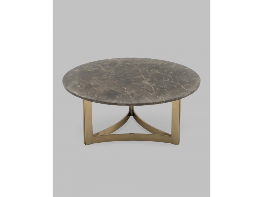 Журнальный столик Кассия 90*90 см темная керамика