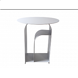 Журнальный столик Arwel металл белый