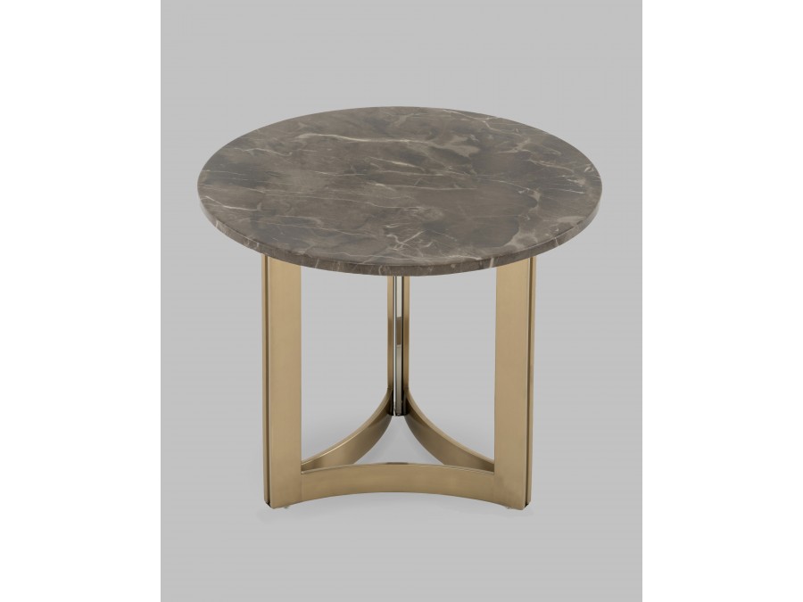 Журнальный столик Кассия 60*60 см темная керамика