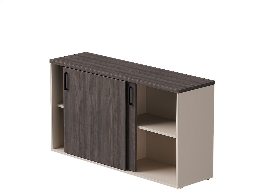 Шкаф-купе низкий Everprof EVO 1374х385х755 Кашемир/Дуб Пасадена