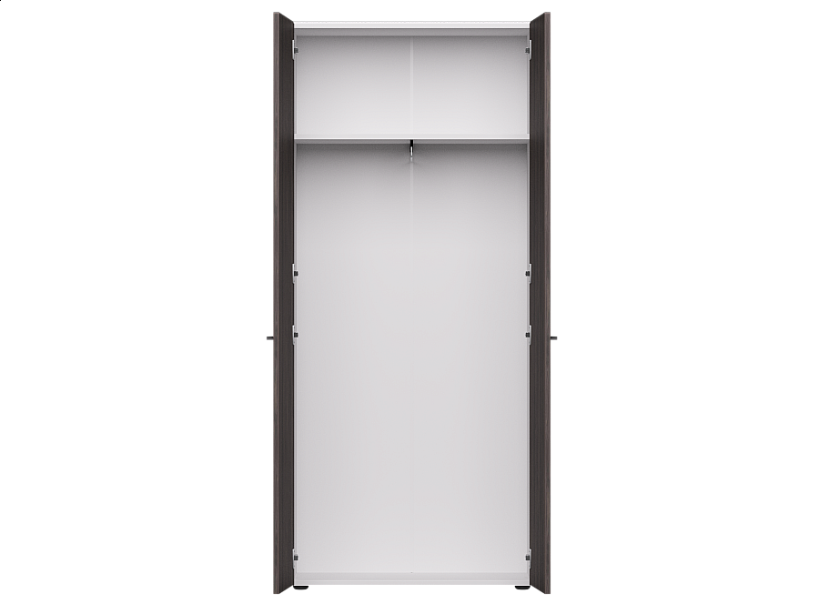 Гардероб Everprof EVO 800х383×1835 Белый/Дуб Пасадена
