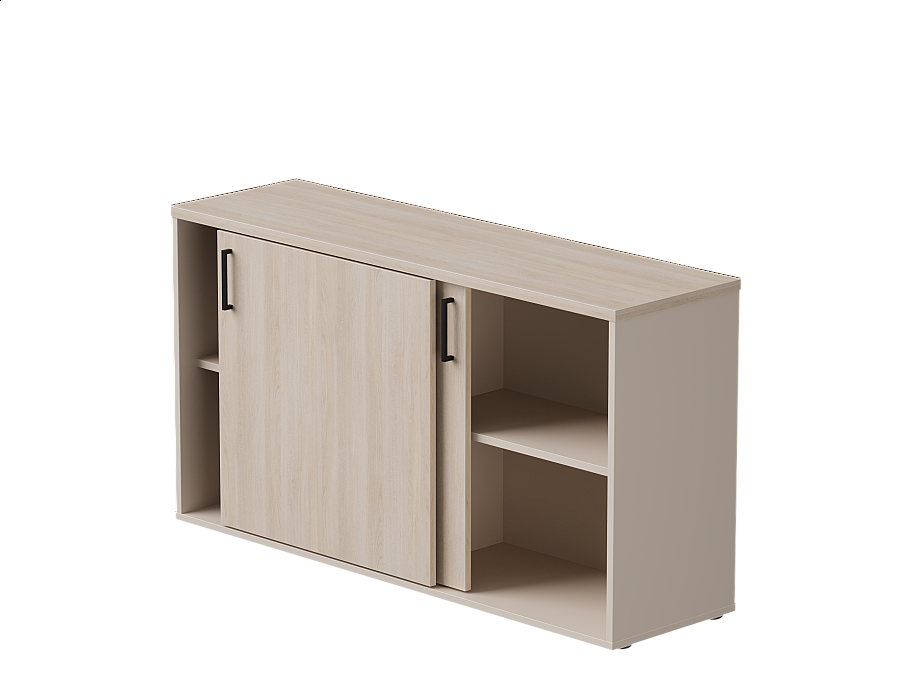 Шкаф-купе низкий Everprof EVO 1374х385х755 Кашемир/Дуб Соната