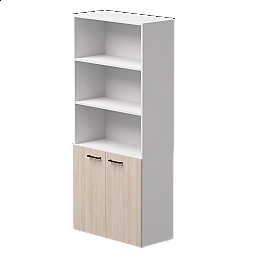 Шкаф полузакрытый Everprof EVO 800х383×1835 Белый/Дуб Соната