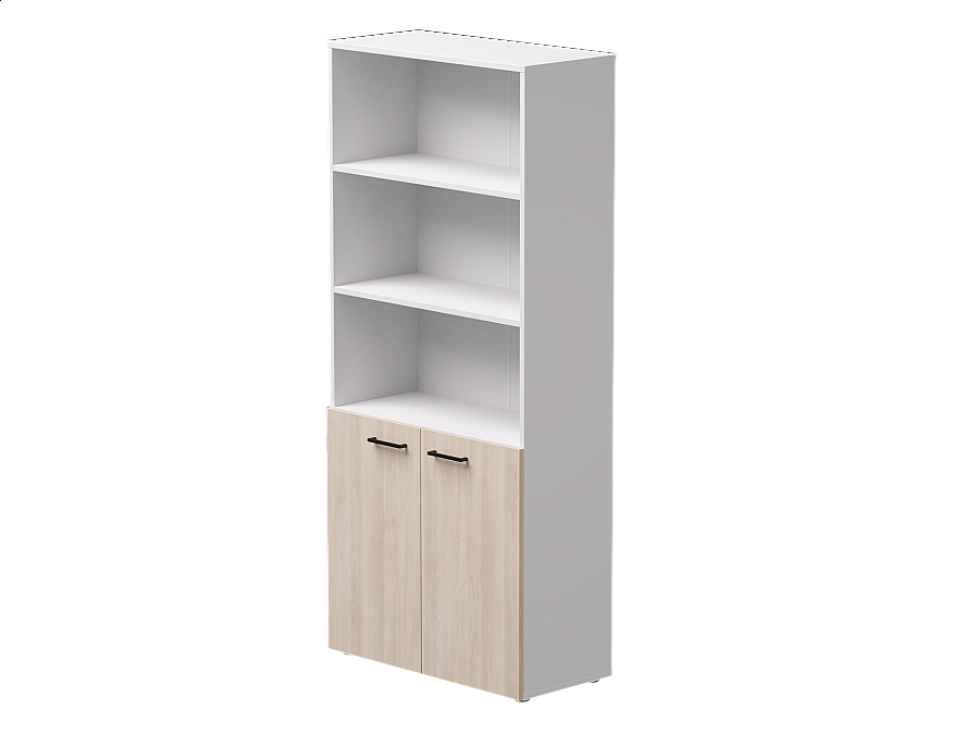 Шкаф полузакрытый Everprof EVO 800х383×1835 Белый/Дуб Соната