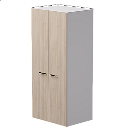 Гардероб глубокий Everprof EVO 800х602×1835 Белый/Дуб Соната