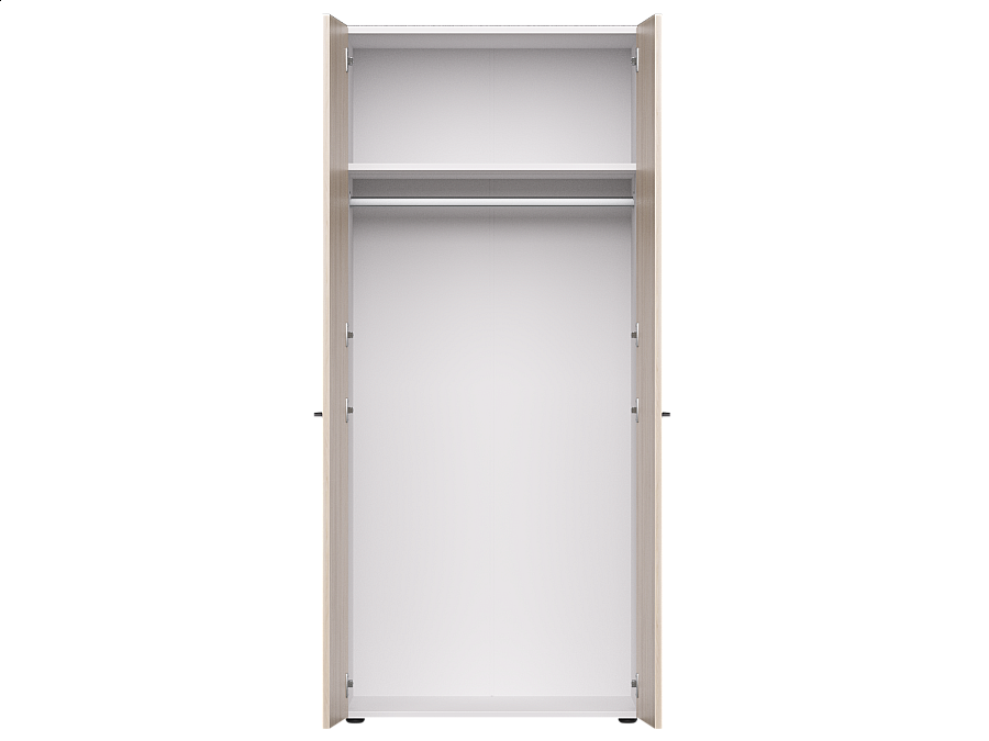 Гардероб глубокий Everprof EVO 800х602×1835 Белый/Дуб Соната