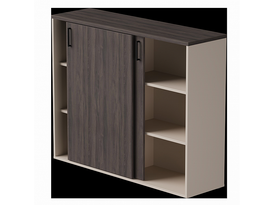 Шкаф-купе средний Everprof EVO 1374х385×1115 Кашемир/Дуб Пасадена